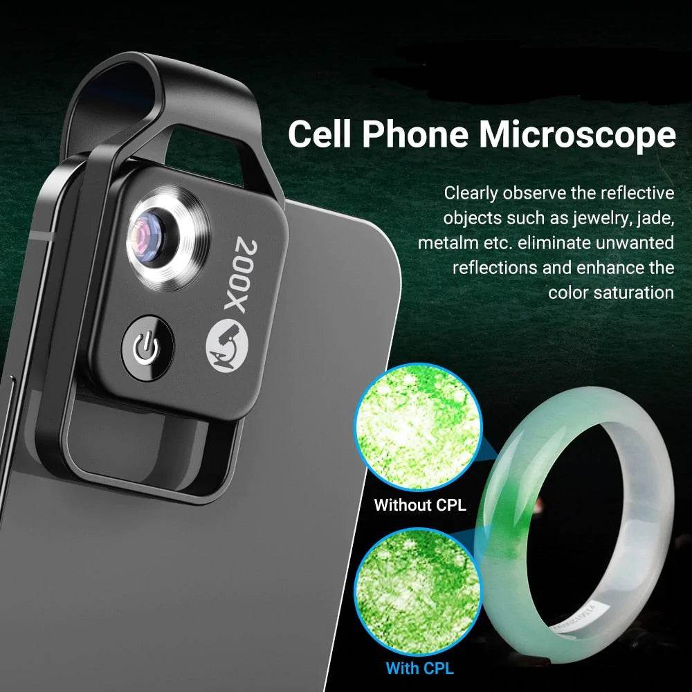 200X magnification Lens for Mobile Phone - Big J's Showstoppin' Store