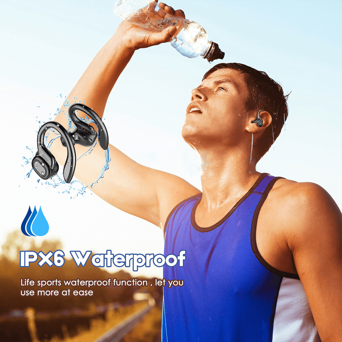 LED Display TWS Sport Bluetooth V5.0 Headset For Iphone Huawei - Big J's Showstoppin' Store