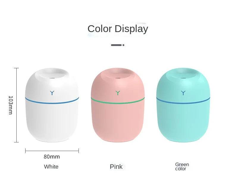 Portable Ultrasonic Humidifier USB Aroma Essential Oil Diffuser LED - Big J's Showstoppin' Store