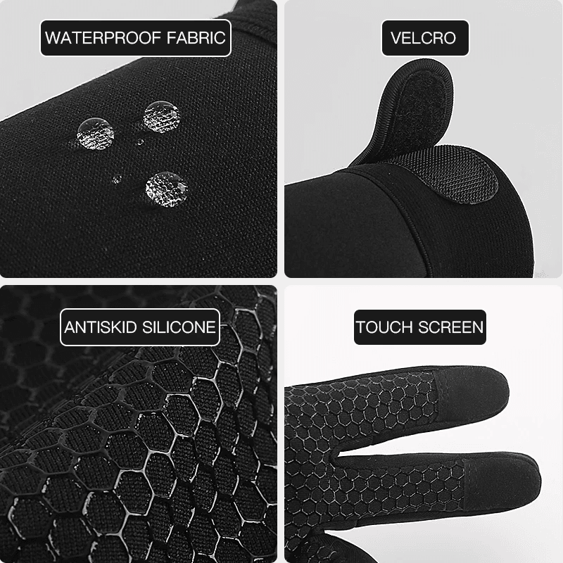 Thermal Gloves Winter Cycling Gloves With Wrist Support Touch Screen - Big J's Showstoppin' Store