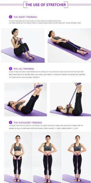 Portable Fitness Resistance Band with Pedal - Big J's Showstoppin' Store