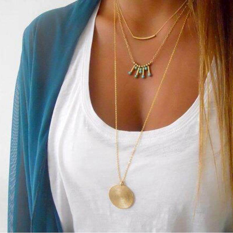 Turquoise Multilayer Necklace - Big J's Showstoppin' Store