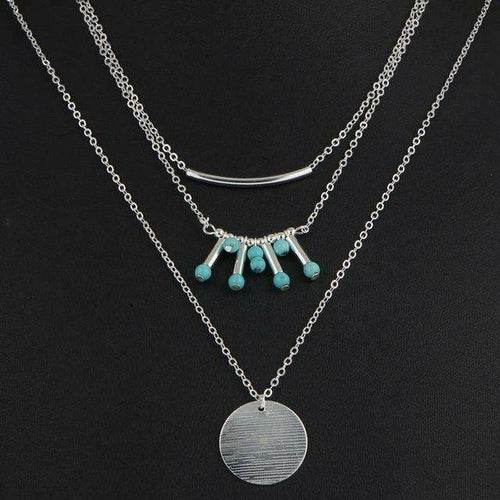 Turquoise Multilayer Necklace - Big J's Showstoppin' Store