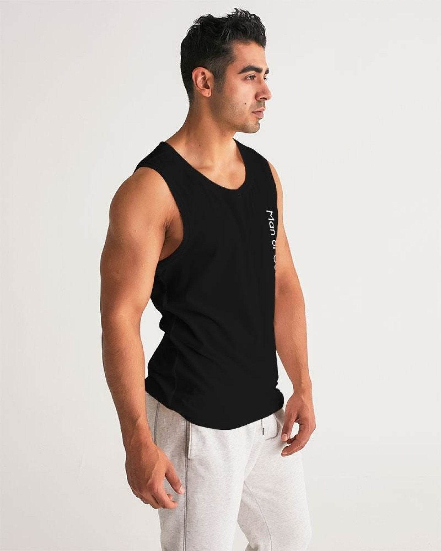 Mens Tank Top - Man of God Sports Top - Big J's Showstoppin' Store