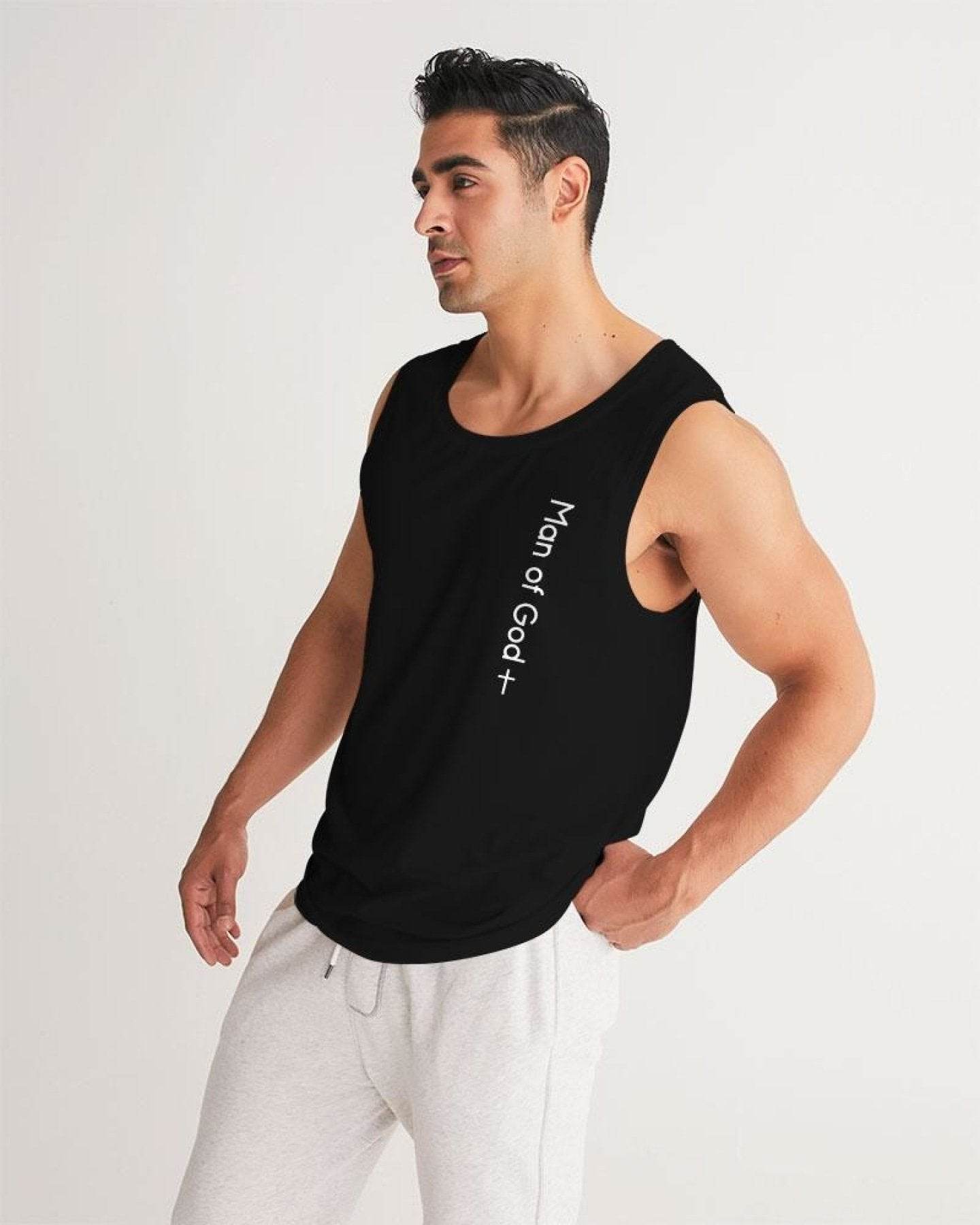Mens Tank Top - Man of God Sports Top - Big J's Showstoppin' Store