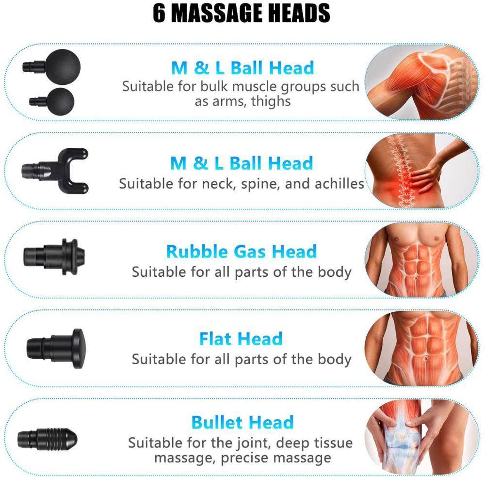 30 Speeds Premium 6 Heads Handheld Massager - Big J's Showstoppin' Store