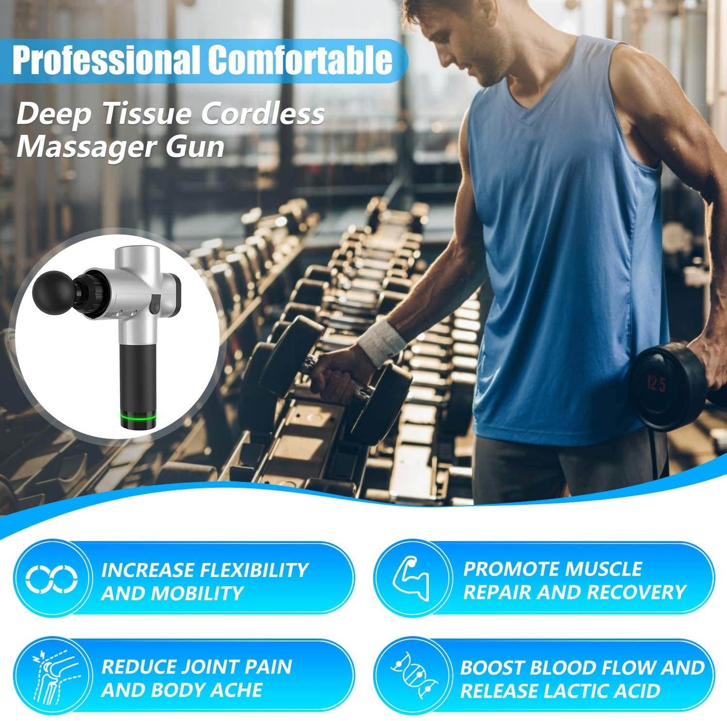 30 Speeds Premium 6 Heads Handheld Massager - Big J's Showstoppin' Store