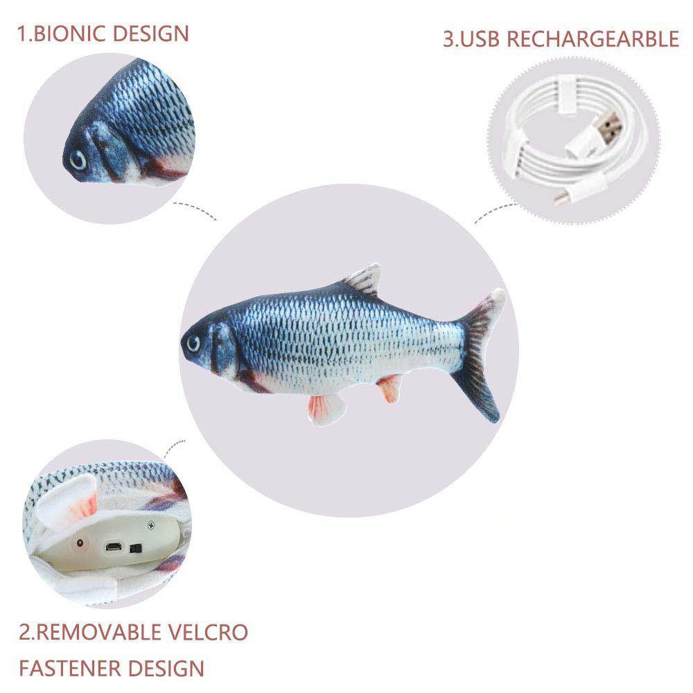 Electric Flipping Fish Toy for Cats - Big J's Showstoppin' Store