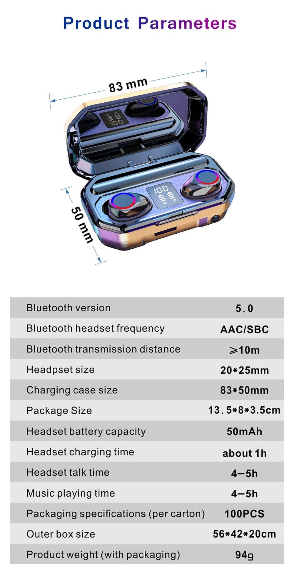 Ninja Dragon M12PRO 3D Surround Sound Bluetooth 5.0 True Wireless - Big J's Showstoppin' Store