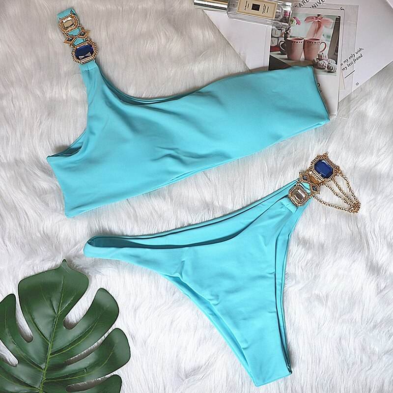 Bikini Jewelled Rhinestones Luxury Diamond Bikini Women Swimwear - Big J's Showstoppin' Store