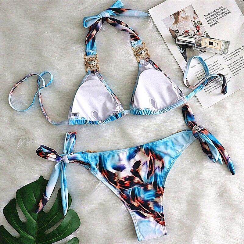 Bikini Jewelled Rhinestones Luxury Diamond Bikini Women Swimwear - Big J's Showstoppin' Store