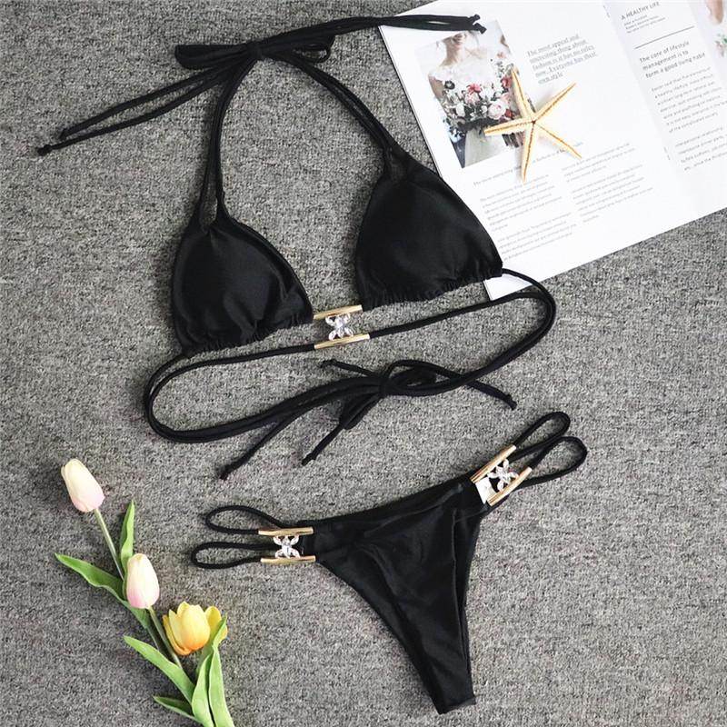 Bikini Jewelled Rhinestones Luxury Diamond Bikini Women Swimwear - Big J's Showstoppin' Store
