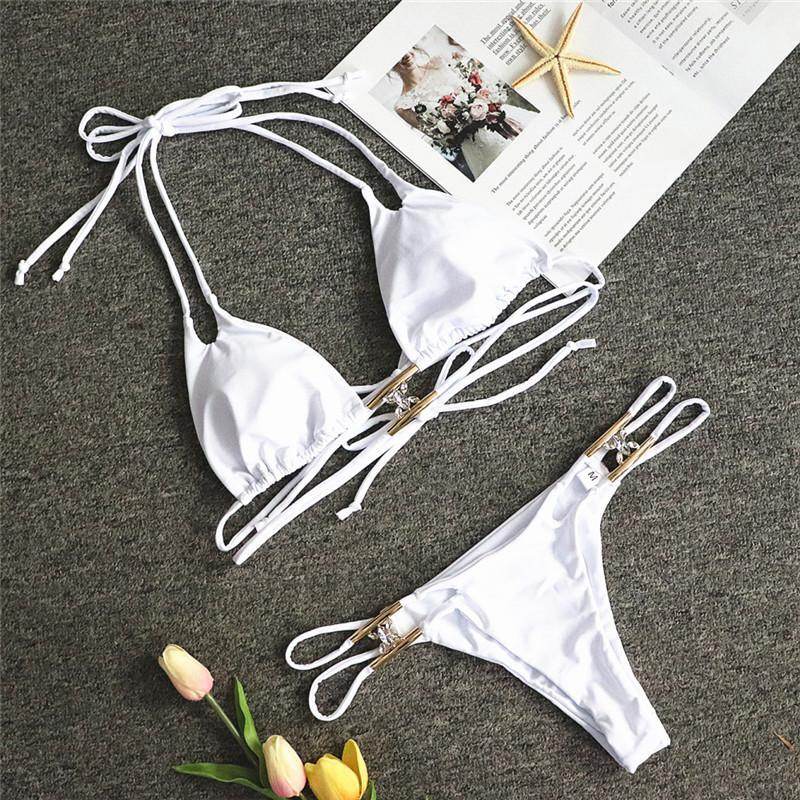 Bikini Jewelled Rhinestones Luxury Diamond Bikini Women Swimwear - Big J's Showstoppin' Store