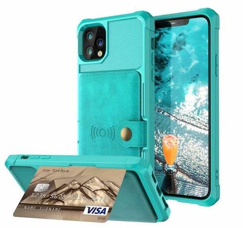 360 Protection Magnetic Leather Wallet Armor Case for iPhone - Big J's Showstoppin' Store