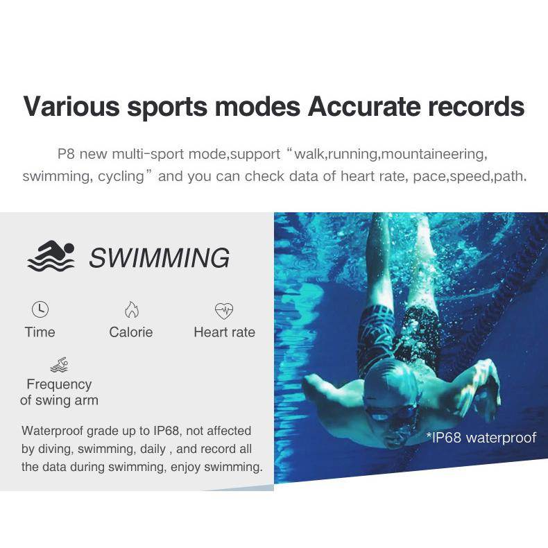 Smart Fit Sporty Fitness Tracker and Waterproof Swimmers Watch - Big J's Showstoppin' Store