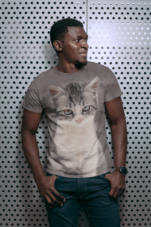 Men's Calico Cat T-shirt - Big J's Showstoppin' Store