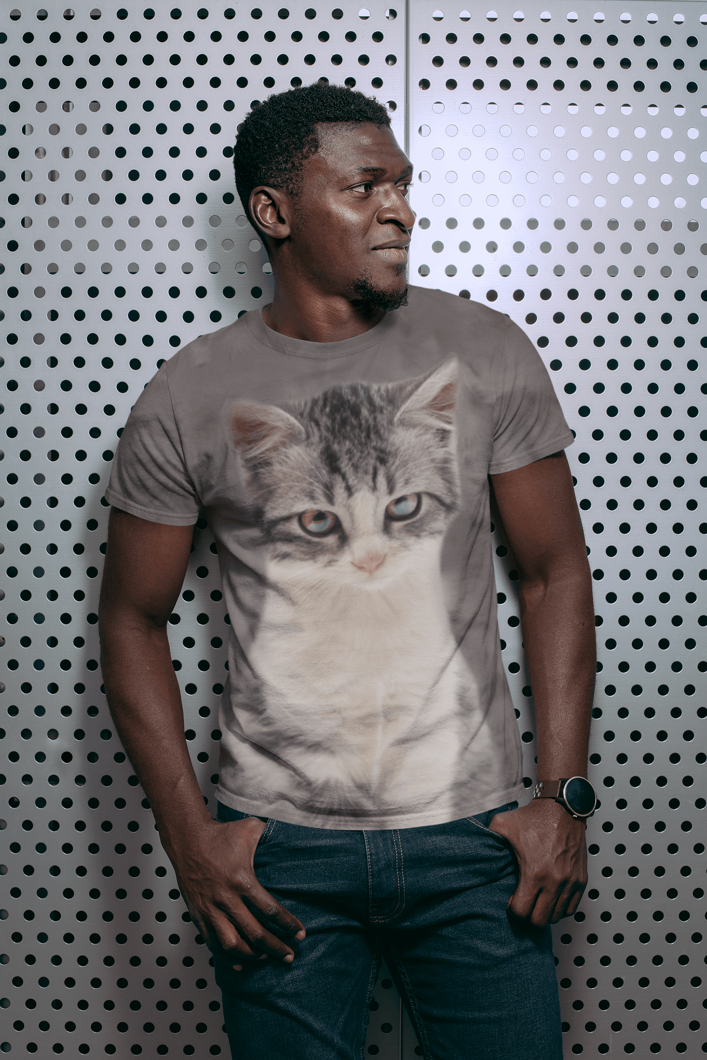 Men's Calico Cat T-shirt - Big J's Showstoppin' Store