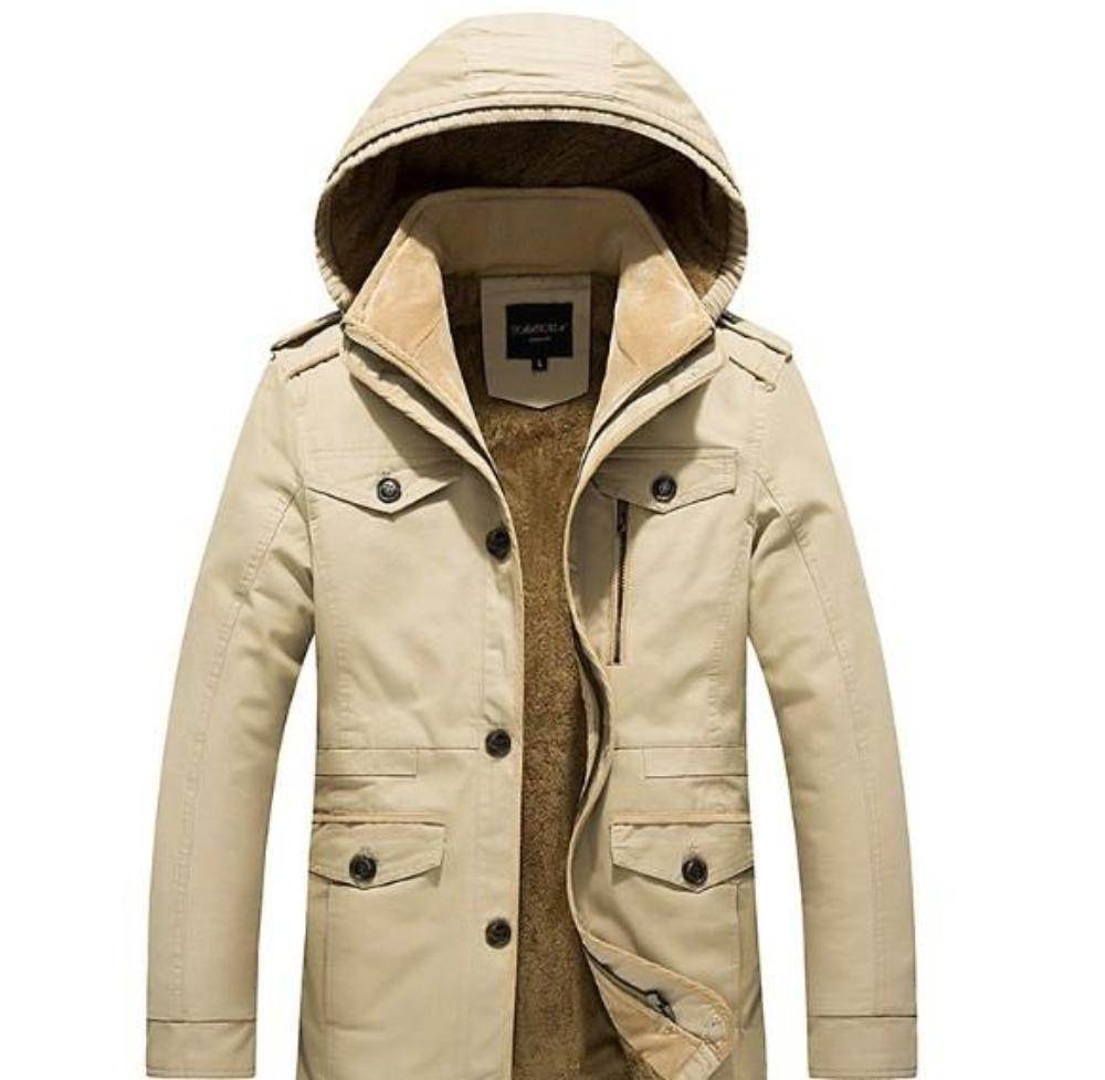 Mens Hooded Military Style Coat - Big J's Showstoppin' Store