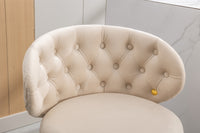 Counter Height Bar Stools Set of 2 for Kitchen Counter Solid Wood Legs