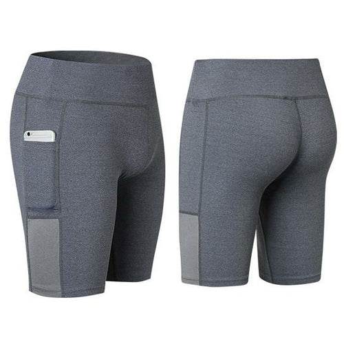 All Seasons Yoga Shorts Stretchable With Phone Pocket - Big J's Showstoppin' Store