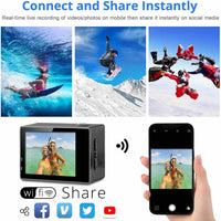 4K Waterproof All Digital UHD WiFi Camera + RF Remote And Accessories - Big J's Showstoppin' Store