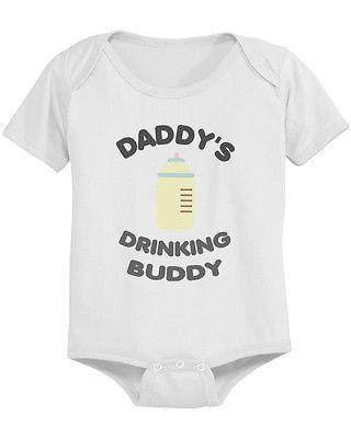 Daddy's Drinking Buddy Cute Baby Bodysuit - - Big J's Showstoppin' Store