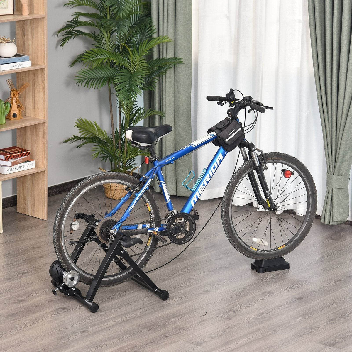Soozier Indoor Magnetic Bike Bicycle Trainer Stand 5 Level Resistance - Big J's Showstoppin' Store