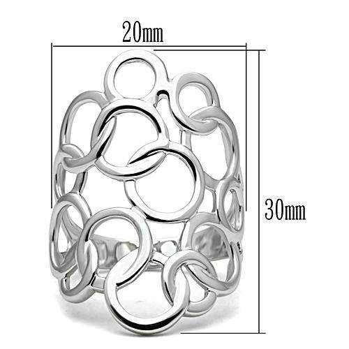 3W170 - Rhodium Brass Ring with No Stone - Big J's Showstoppin' Store