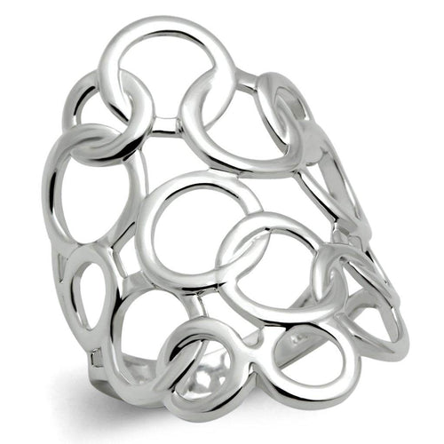 3W170 - Rhodium Brass Ring with No Stone - Big J's Showstoppin' Store