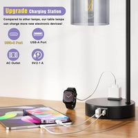 Industrial Touch Bedroom Lamps for Bedrooms Set of 2-3-Way Dimmable - Big J's Showstoppin' Store