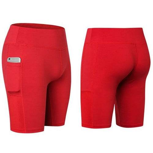All Seasons Yoga Shorts Stretchable With Phone Pocket - Big J's Showstoppin' Store