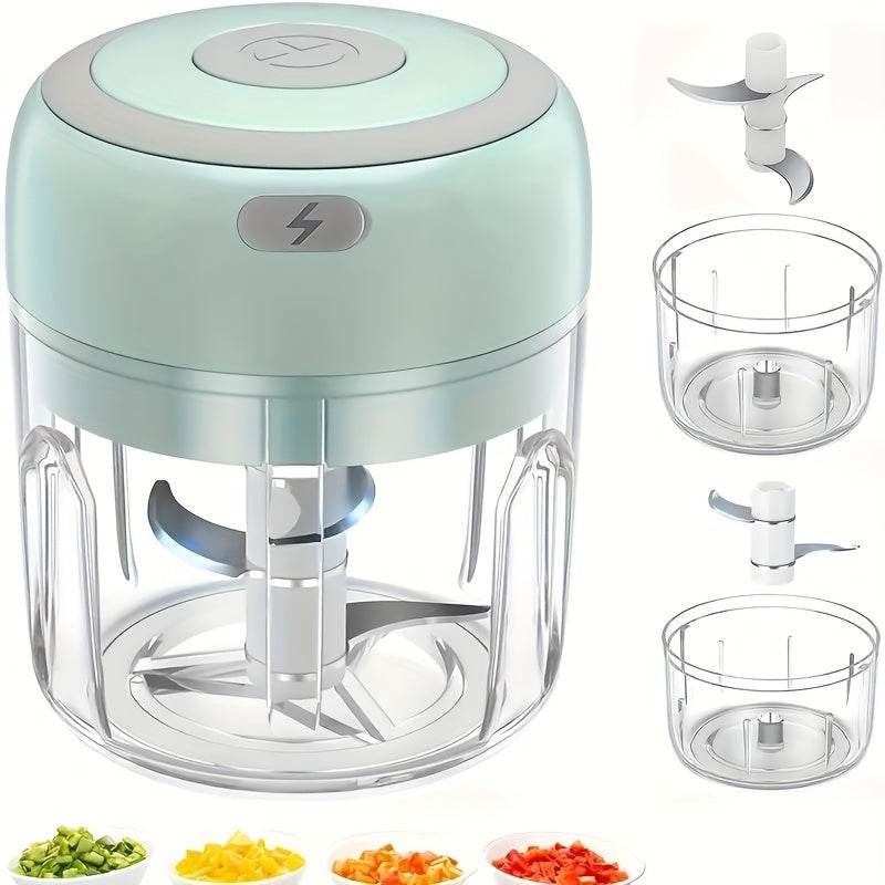 Compact Electric Garlic Crusher USB Meat Grinder 100250Ml - Big J's Showstoppin' Store