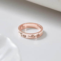 Birth Month Flowers Ring, Family Floral Ring, Gift for Mom,Mother Ring - Big J's Showstoppin' Store