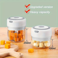 Compact Electric Garlic Crusher USB Meat Grinder 100250Ml - Big J's Showstoppin' Store