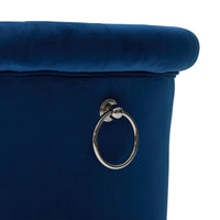 Velvet Bar Stool Set of 2, Adjustable Swivel Bar Stools with Silver