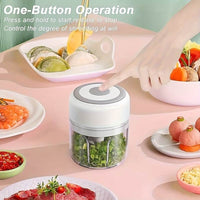 Compact Electric Garlic Crusher USB Meat Grinder 100250Ml - Big J's Showstoppin' Store