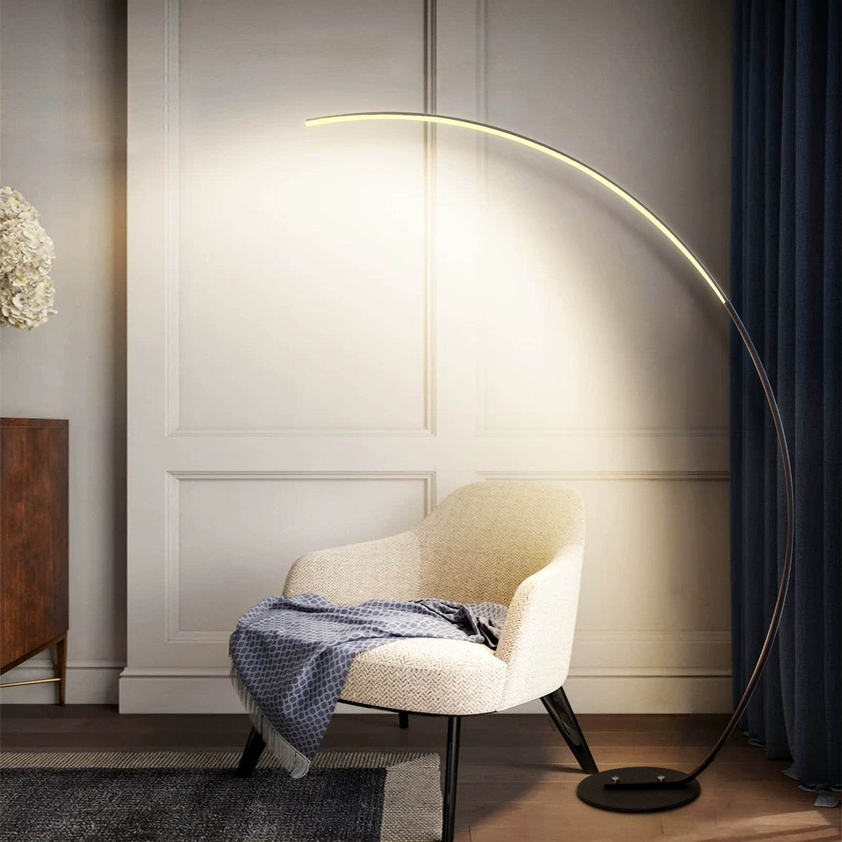 RGBW Modern Curve Floor Lamp | New Version - Big J's Showstoppin' Store