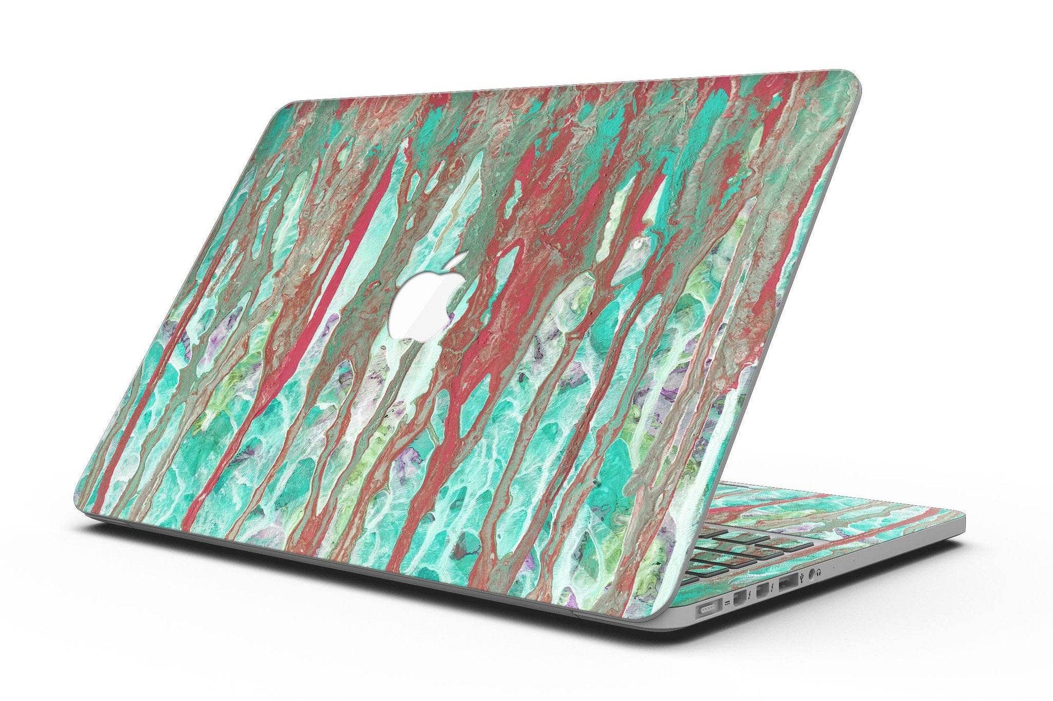 Abstract Wet Paint Mint Rustic - MacBook Pro with Retina Display - Big J's Showstoppin' Store