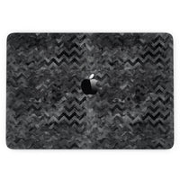 Black Basic Watercolor Chevron Pattern - MacBook Pro with Touch Bar - Big J's Showstoppin' Store