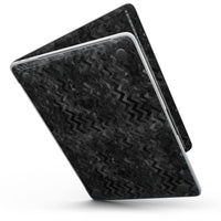 Black Basic Watercolor Chevron Pattern - MacBook Pro with Touch Bar - Big J's Showstoppin' Store