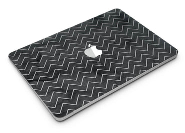 Black Watercolor with White Chevron - MacBook Air Skin Kit - Big J's Showstoppin' Store