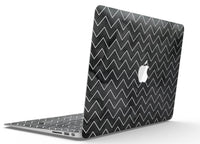 Black Watercolor with White Chevron - MacBook Air Skin Kit - Big J's Showstoppin' Store
