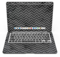Black Watercolor with White Chevron - MacBook Air Skin Kit - Big J's Showstoppin' Store