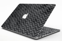 Black Watercolor with White Chevron - MacBook Air Skin Kit - Big J's Showstoppin' Store