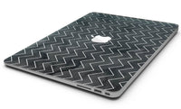 Black Watercolor with White Chevron - MacBook Air Skin Kit - Big J's Showstoppin' Store