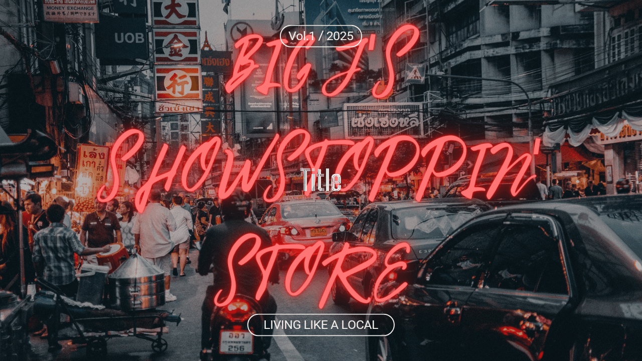 Big J's Store Cards - Big J's Showstoppin' Store