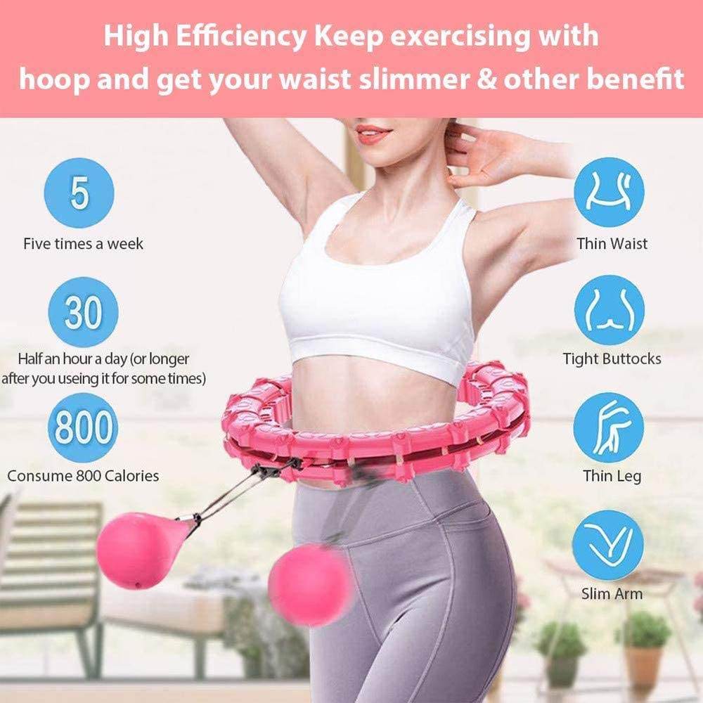 18-24Knots Adjustable Exercise Hoop Smart Exercise Hoop Weight Loss - Big J's Showstoppin' Store