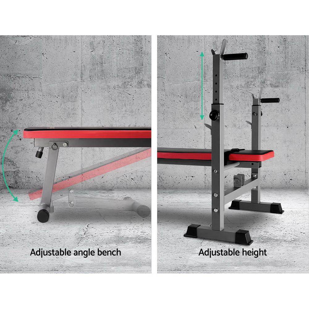 Everfit Multi-Station Weight Bench Press Weights Equipment Fitness - Big J's Showstoppin' Store