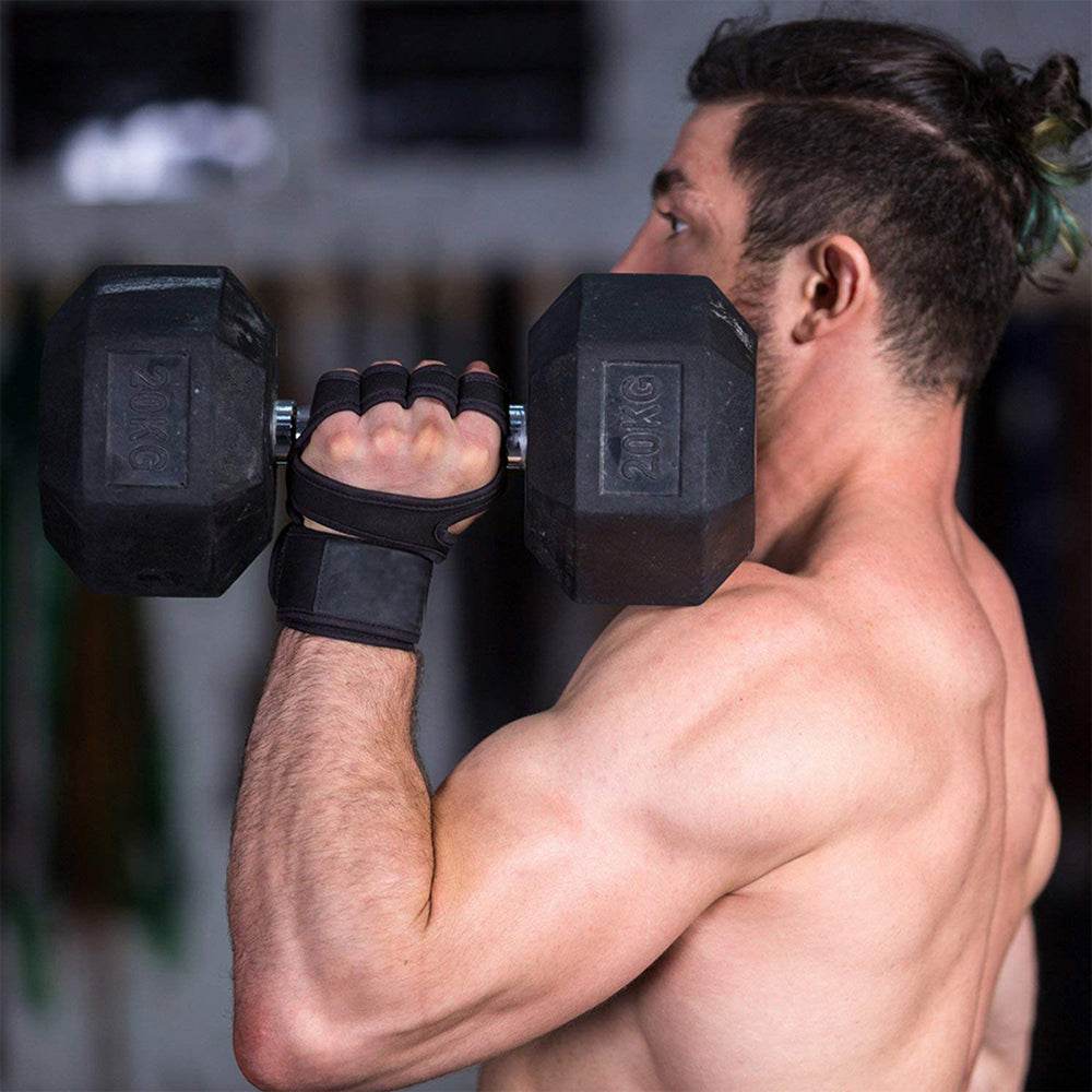 New 1 Pair Weight Lifting Training Gloves Women Men Fitness Sports - Big J's Showstoppin' Store