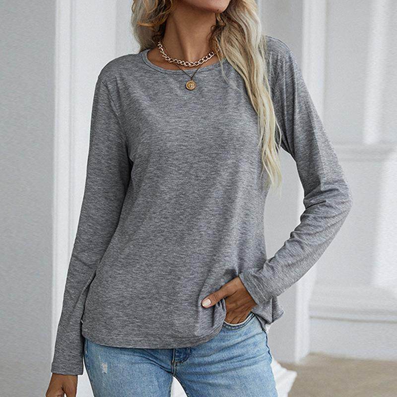 Women's Casual Long Sleeve Tunic Tops Fall Tshirt Blouses - Big J's Showstoppin' Store